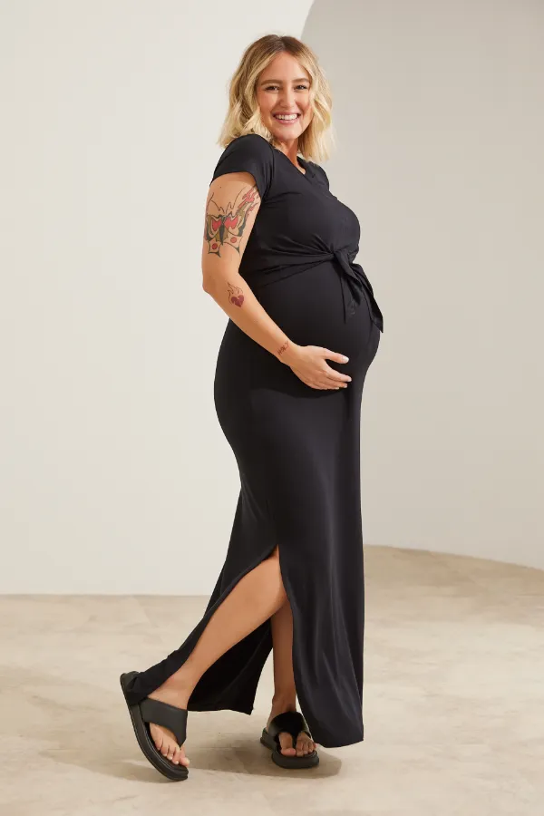 VESTIDO AMAMENTAÇÃO MELISSA PRETO - Imagem 1